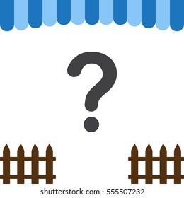 Question Icon Vector flat design style