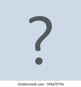 Question Icon Vector flat design style