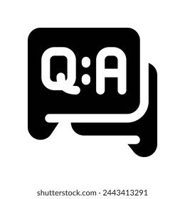 icono de pregunta. icono de glifo vectorial para su sitio web, móvil, presentación y diseño de logotipo.