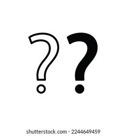 Question icon vector. Help sign