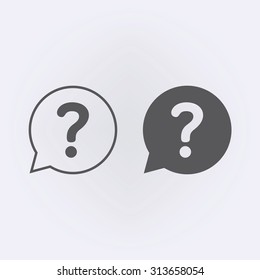 Question Icon . Vector Illustration