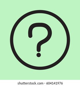 Question icon, vector illustration