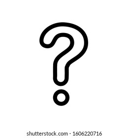 Question icon, vector illustration. Flat design style. vector question icon illustration isolated on white background, question icon Eps10. question icons graphic design vector symbols.