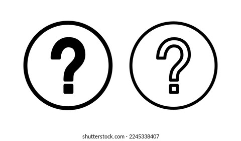 Question icon vector illustration. question mark sign and symbol
