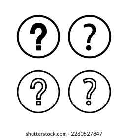 Question icon vector illustration. question mark sign and symbol