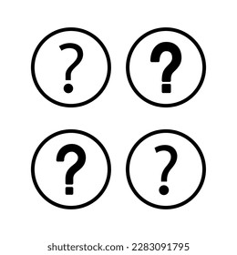 Fragesymbol, Vektorgrafik. Fragezeichen-Zeichen und -Symbol