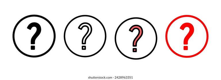 Question icon vector illustration. question mark sign and symbol