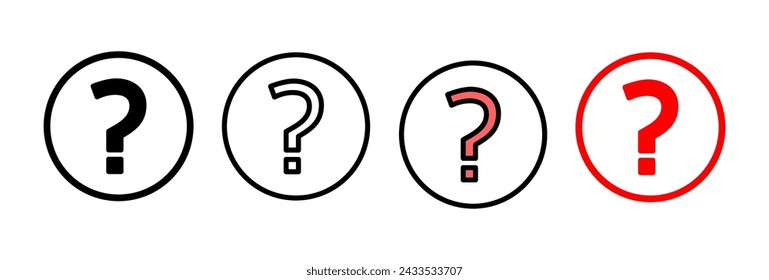 Question icon vector illustration. question mark sign and symbol