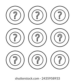 Question icon vector illustration. question mark sign and symbol