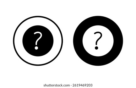 Fragesymbol, Vektorgrafik. Fragezeichen und Symbol