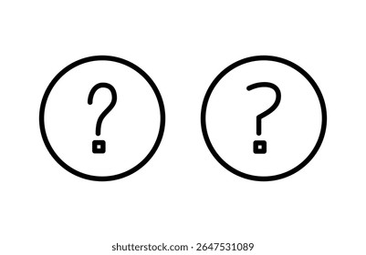 Question icon vector illustration. question mark sign and symbol