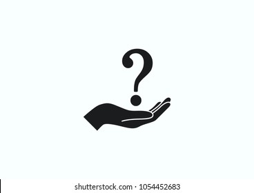 Question Icon. Vector Illustration. Unclear
