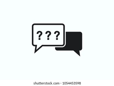 Question icon. Vector illustration. unclear
