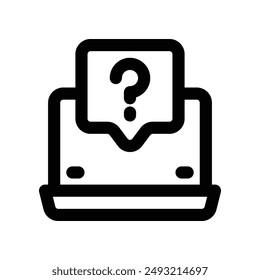 question icon. vector line icon for your website, mobile, presentation, and logo design.