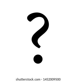 Vector de icono de pregunta.Signo del signo de interrogación. icono de ayuda
