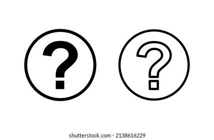 Question icon vector. question mark sign and symbol
