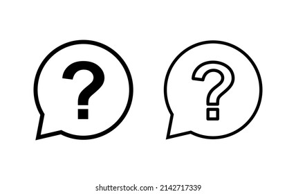 Question icon vector. question mark sign and symbol