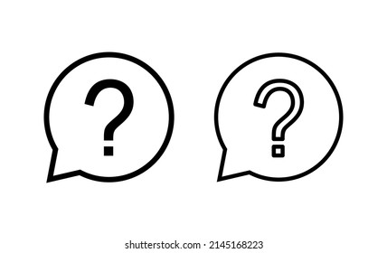 Question icon vector. question mark sign and symbol