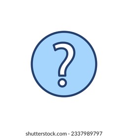 Question icon vector. question mark sign and symbol