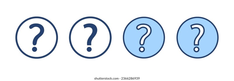 Question icon vector. question mark sign and symbol