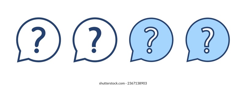 Question icon vector. question mark sign and symbol
