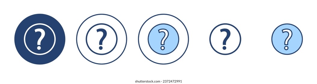 Question icon vector. question mark sign and symbol