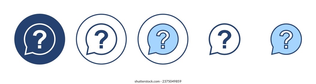 Question icon vector. question mark sign and symbol