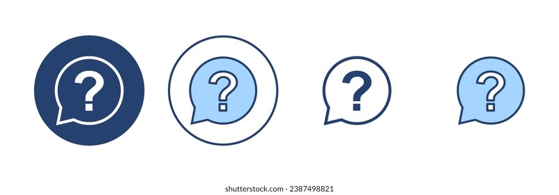 Fragesymbol-Vektorgrafik. Fragezeichen-Zeichen und -Symbol