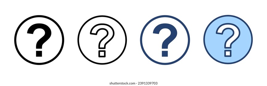 Question icon vector. question mark sign and symbol