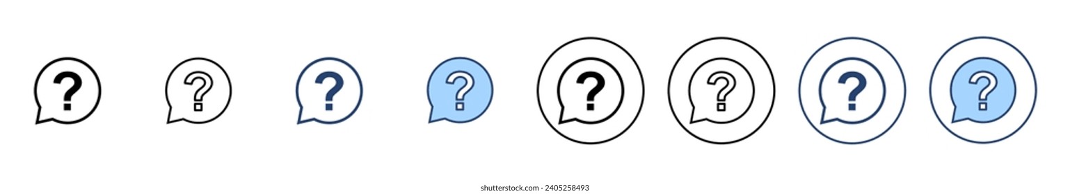 Question icon vector. question mark sign and symbol
