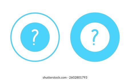 Question icon vector. question mark sign and symbol