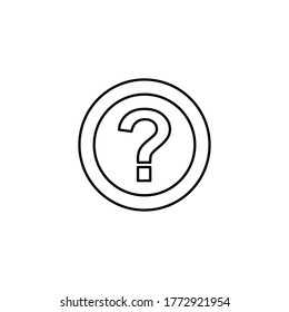 Vektorsymbol des Fragestellungssymbolzeichens