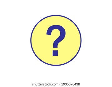Question icon vector. Simple illustration for web or mobile app