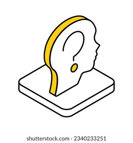 Question icon, vector stock illustration.