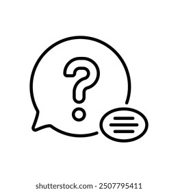 Icono de pregunta Vector ilustración de stock
