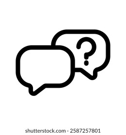 Question Icon Vector Symbol Design Illustration