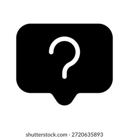 Icono de pregunta Ilustración de diseño de símbolo de Vector