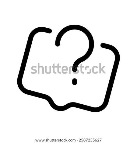 Question Icon Vector Symbol Design Illustration