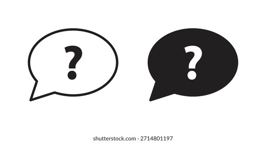 Icono de pregunta Vector, símbolo, ilustraciones de logotipo