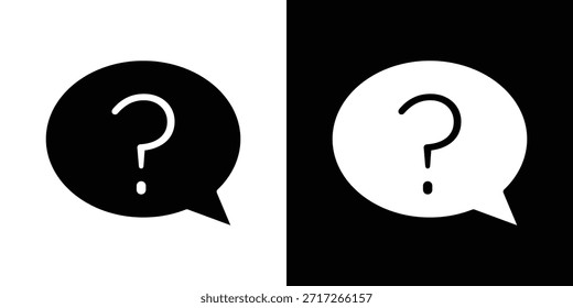 Icono de pregunta Vector, símbolo, ilustraciones de logotipo