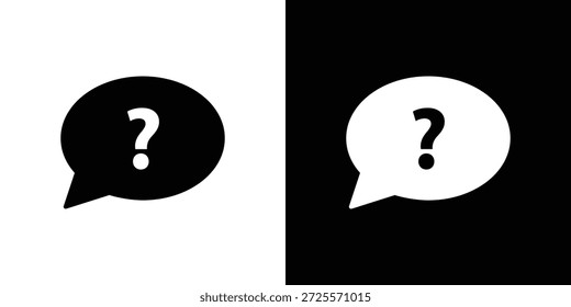 Icono de pregunta Vector, símbolo, ilustraciones de logotipo