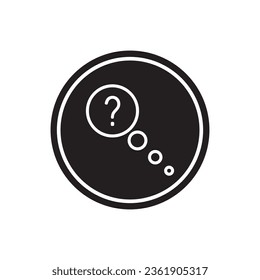 Question icon vector template illustration logo design
