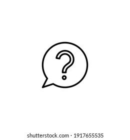 Question icon vector for web, computer and mobile app