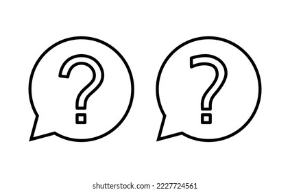 Question icon vector for web and mobile app. question mark sign and symbol