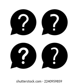 Question icon vector for web and mobile app. question mark sign and symbol