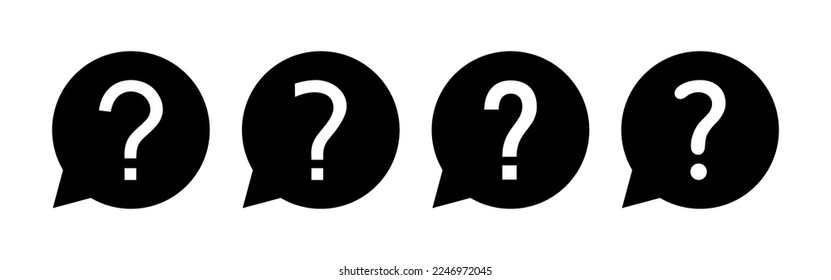 Question icon vector for web and mobile app. question mark sign and symbol