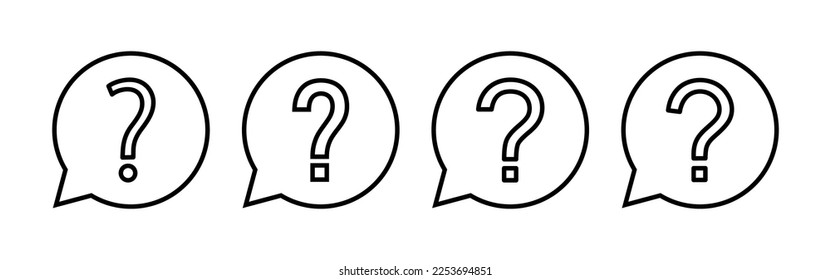 Vector de iconos de preguntas para aplicaciones web y móviles. signo de marca de interrogación y símbolo