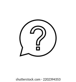 Question icon for web and mobile app. question mark sign and symbol