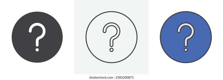 Question icons pack for website designs