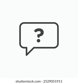 Conjunto de iconos de pregunta. Ilustración llena y de línea
